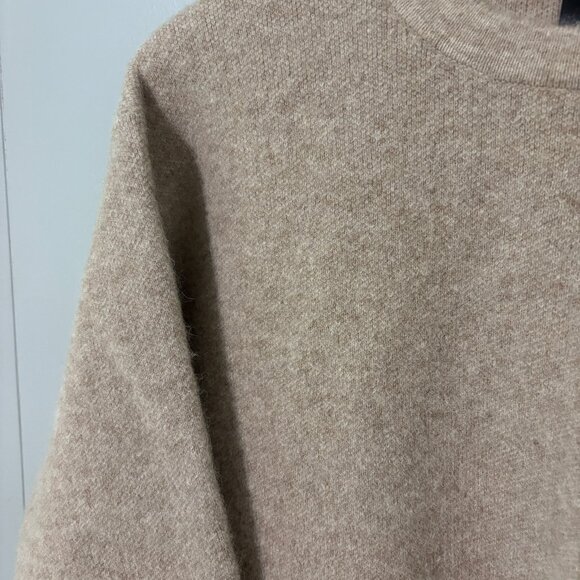 Lululemon Alpaca Merino Wool Blend Crewneck Sweater Small Heathered White Opal - Picture 4 of 9